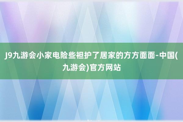 J9九游会小家电险些袒护了居家的方方面面-中国(九游会)官方网站